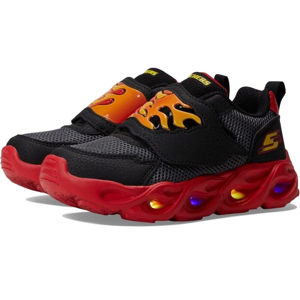 Skechers Unisex-Child Thermo-Flash-Flame Flow Sneaker Toddler Size 5C